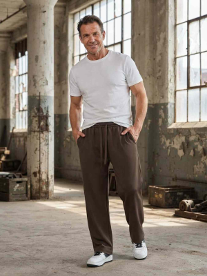 Pantalon casual homme tendance ajusté