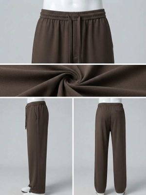 Pantalon casual homme tendance ajusté
