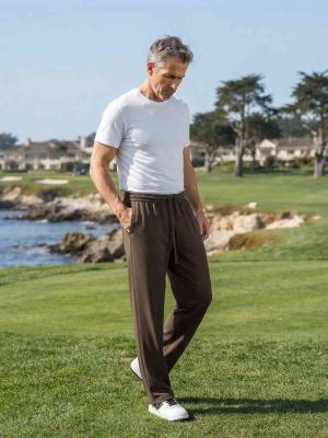 Pantalon casual tendance pour homme, jambe droite