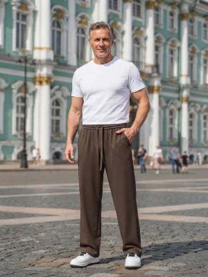 Pantalon décontracté homme, corduroie, coupe droite, anti-froissement