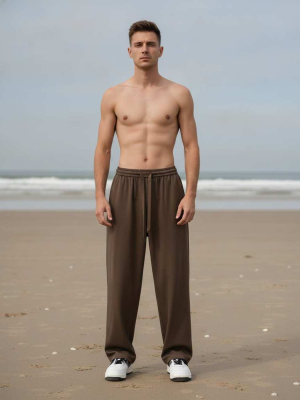 Pantalon casual homme tendance, droit, coton, antifroisses