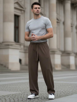 Pantalon décontracté homme, coupe droite
