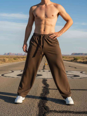 Pantalon casual homme tendance cordon anti-plis