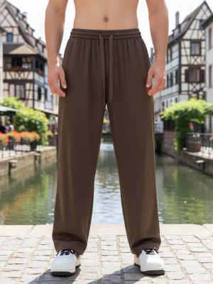 Pantalon décontracté homme, coupe droite