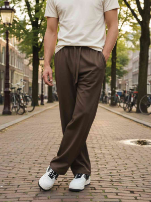 Pantalon décontracté homme, coupe droite