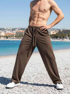 Pantalon casual homme tendance, longueur régulière, coton corduroy