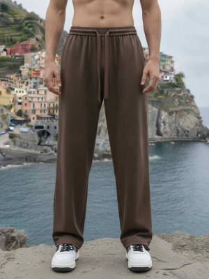 Pantalon décontracté homme, corduroie, coupe droite, anti-froissement