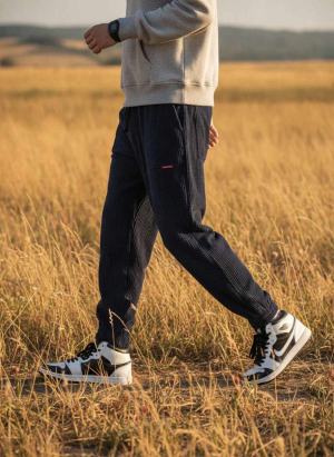 Pantalon casual homme tendance, droit, coton, antifroisses