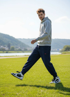 Pantalon décontracté homme tendance coton