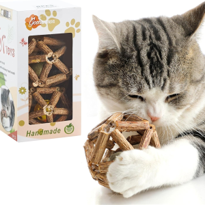 Jouets chat argent sauvage bâton herbe à chat boule cloche