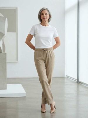 Ladies Long Trousers, Straight Leg Pants, Women Casual Pants, Casual Pants, Women Pants, Sports Pants, Women's Long Pants, Sweatpants, Casual Drawstring Pants Women Everyday Wear Bottoms