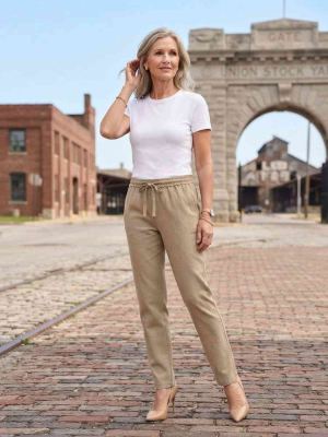 Pantalon long droit casual pour femme, usage quotidien