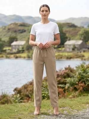 Pantalon long femme, jambe droite, casual sportif, cordon, usage quotidien