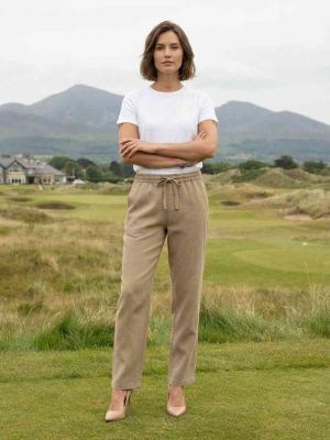 Pantalon long femme, jambe droite, casual, sports, jogging, cordon