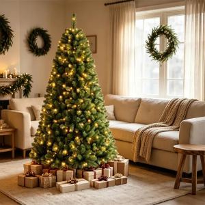 Sapin artificiel 6 pi, 350 DEL couleurs variables, 845 branches, télécommande