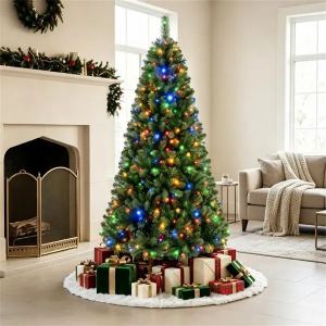Sapin artificiel 7 pi, 500 DEL couleurs variables, 1181 branches, télécommande
