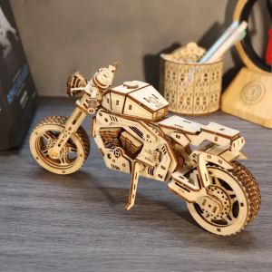 Casse-tête 3D motocyclette bois modèle construction