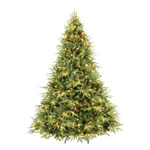 Sapin Noël artificiel 6,5pi 2225 branches LED blanc chaud 450L