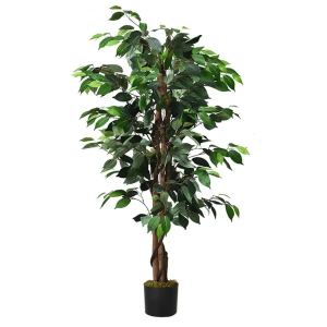 Sapin Artificiel Ficus 4pi 504 Feuilles Vert