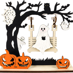 Décor table Halloween citrouille fantôme centre de table