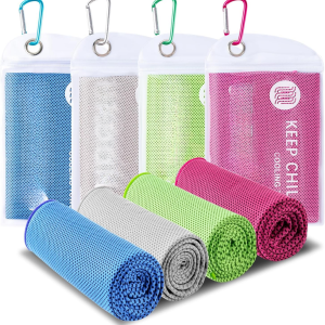 4x Serviettes refroidissantes microfibre sport