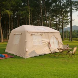 Tente gonflable camping 11m² 4-8 personnes