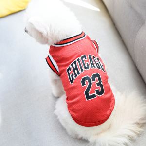 Vêtement chien débardeur basketball mesh été grand