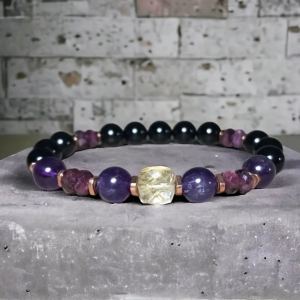 Bracelet pierre naturelle cristal haut de gamme femme