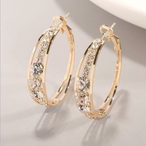 Boucles d'oreilles cristal strass mode femme