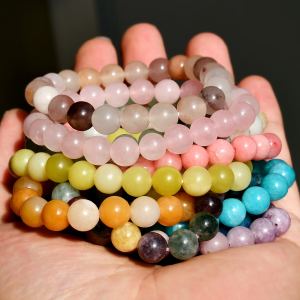Bracelet pierre naturelle 8mm tourmaline