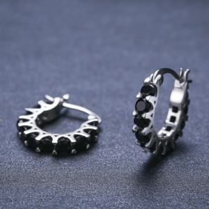 Boucles oreilles chaîne cercle haut de gamme