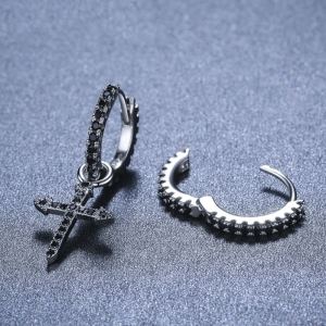 Boucles d'oreilles cuivre zircon personnalité créative