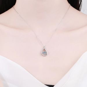 Collier goutte d'eau diamant intelligent