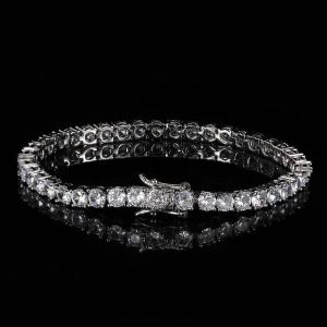 Bracelet tennis zircon chaîne hip hop tendance