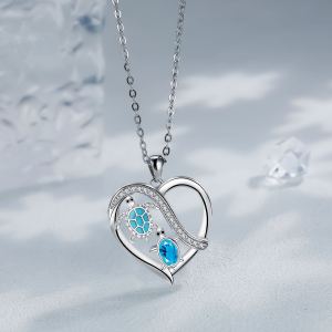 Collier tortue amour cadeau maman européen américain