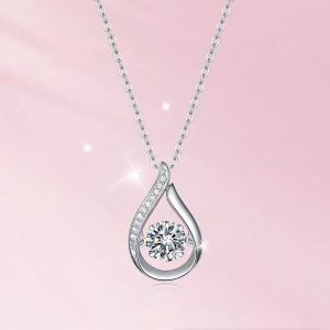 Collier chaîne double goutte léger luxe tout-aller intelligent