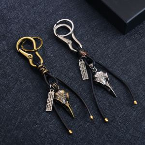 Porte-clés cuir rétro corde boucle homard