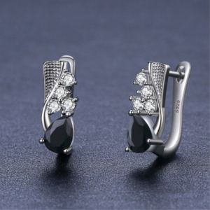 Boucles oreilles style coréen strass goutte créatif
