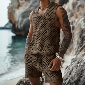 Costume motif vertical homme slim col revers manches