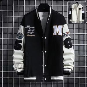 Veston baseball homme streetwear impression lettres