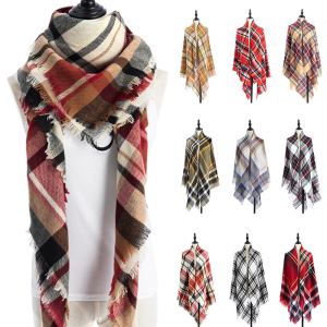 Foulard châle femme grande taille aspect cachemire