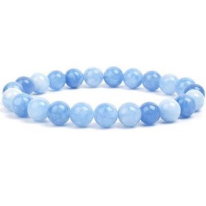 Bracelet perles agate yoga 8mm unisexe