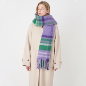 European, American And French Style Classic Retro Artificial Cashmere Plaid Scarf