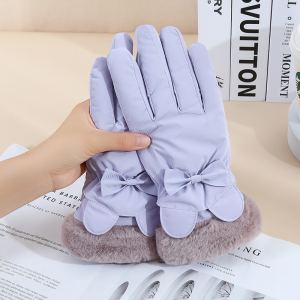 Gants hiver femme écran tactile doublés épais