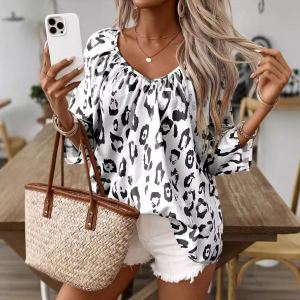 T-shirt léopard ample loisirs femme