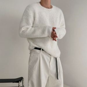Tricot poil vison confortable homme automne-hiver ample