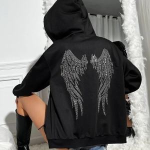Chandail fille capuche doublé molleton grande taille