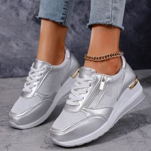 Espadrille casual femme lacet fermeture latérale épais