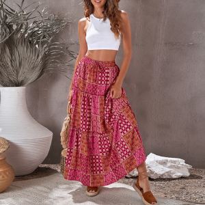 Robe casual taille haute ample