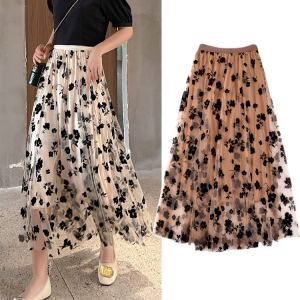 Jupe été filet slim femme
